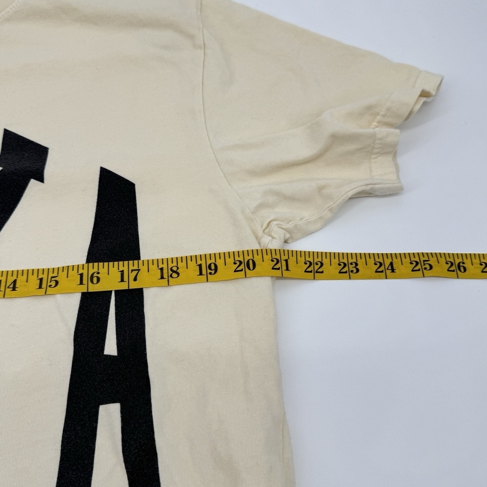 INAKA Medium Graphic T Shirt Cream Streetwear Athletic Logo Tee Unisex Fitness - Picture 5 of 11